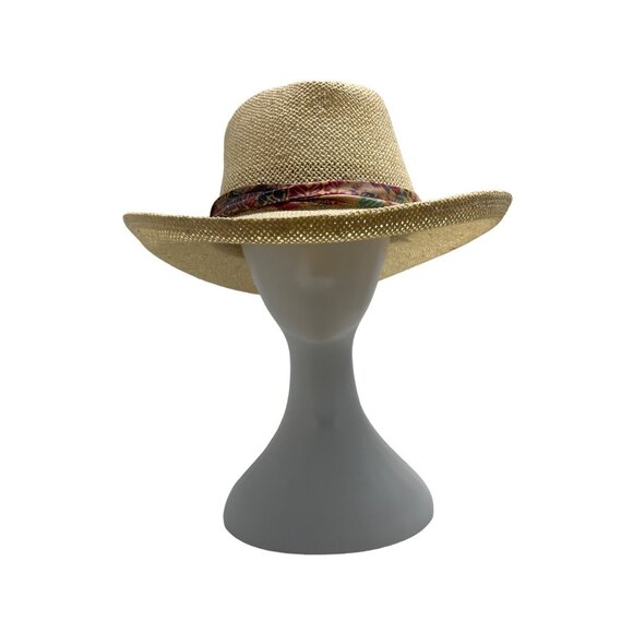 HEAD HEAD HEAD  Brim Straw Hat With Patterned Band main image 13